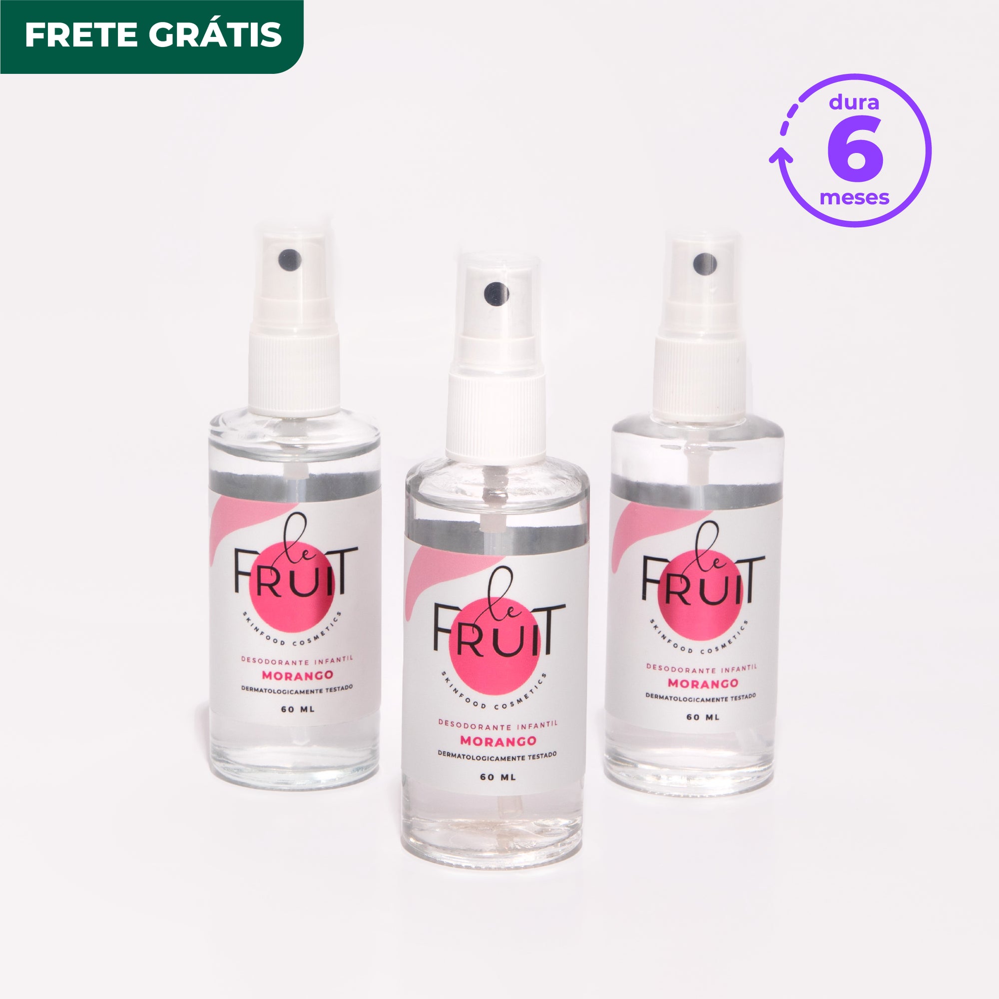 Kit Trio Infantil Morango